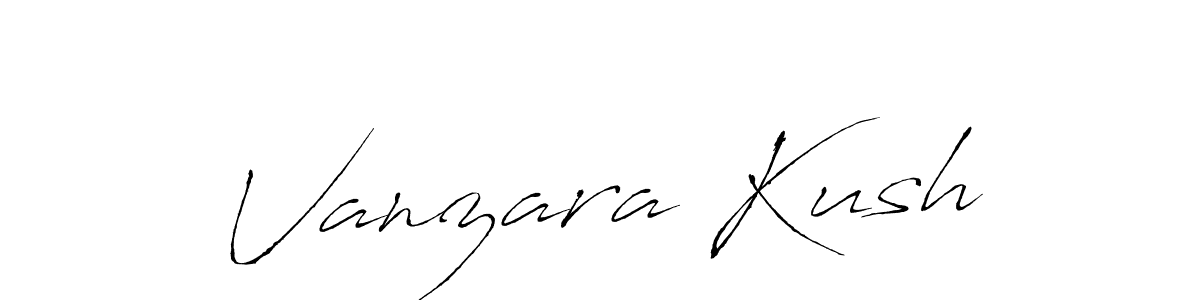 Use a signature maker to create a handwritten signature online. With this signature software, you can design (Antro_Vectra) your own signature for name Vanzara Kush. Vanzara Kush signature style 6 images and pictures png