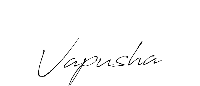 Make a beautiful signature design for name Vapusha. With this signature (Antro_Vectra) style, you can create a handwritten signature for free. Vapusha signature style 6 images and pictures png