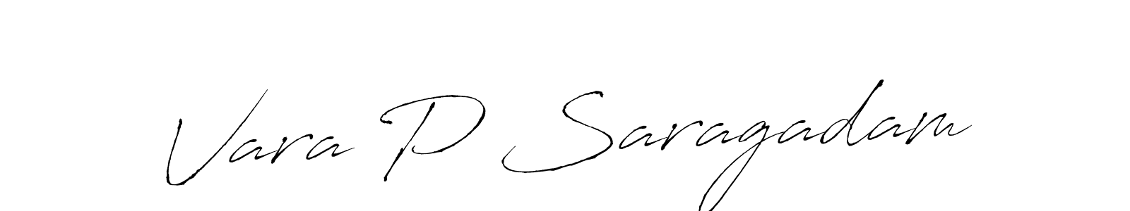 This is the best signature style for the Vara P Saragadam name. Also you like these signature font (Antro_Vectra). Mix name signature. Vara P Saragadam signature style 6 images and pictures png