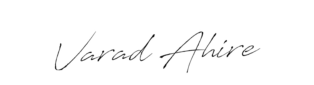 Make a beautiful signature design for name Varad Ahire. Use this online signature maker to create a handwritten signature for free. Varad Ahire signature style 6 images and pictures png