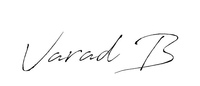 How to make Varad B signature? Antro_Vectra is a professional autograph style. Create handwritten signature for Varad B name. Varad B signature style 6 images and pictures png