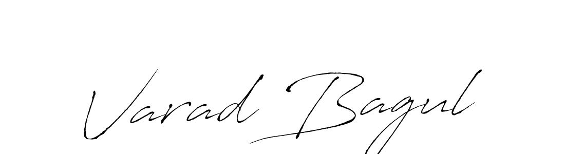 Varad Bagul stylish signature style. Best Handwritten Sign (Antro_Vectra) for my name. Handwritten Signature Collection Ideas for my name Varad Bagul. Varad Bagul signature style 6 images and pictures png