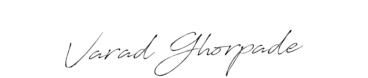 Design your own signature with our free online signature maker. With this signature software, you can create a handwritten (Antro_Vectra) signature for name Varad Ghorpade. Varad Ghorpade signature style 6 images and pictures png