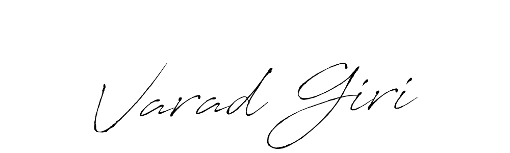 Varad Giri stylish signature style. Best Handwritten Sign (Antro_Vectra) for my name. Handwritten Signature Collection Ideas for my name Varad Giri. Varad Giri signature style 6 images and pictures png