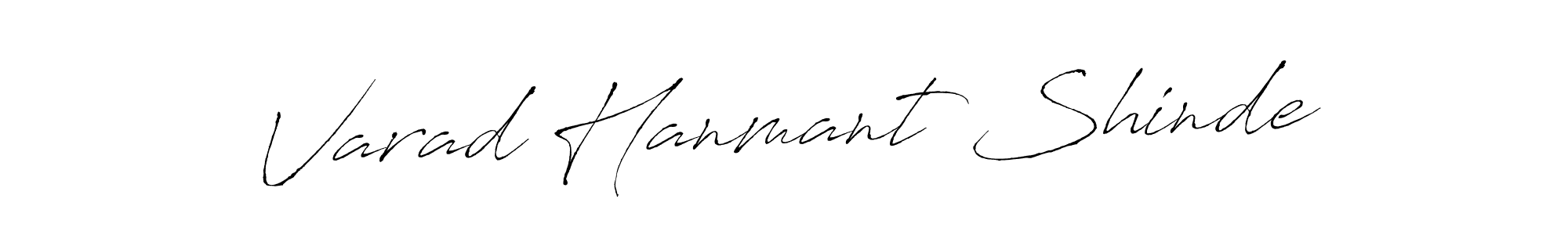 Design your own signature with our free online signature maker. With this signature software, you can create a handwritten (Antro_Vectra) signature for name Varad Hanmant Shinde. Varad Hanmant Shinde signature style 6 images and pictures png