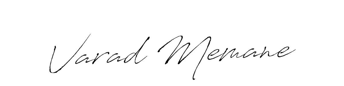 Make a beautiful signature design for name Varad Memane. With this signature (Antro_Vectra) style, you can create a handwritten signature for free. Varad Memane signature style 6 images and pictures png