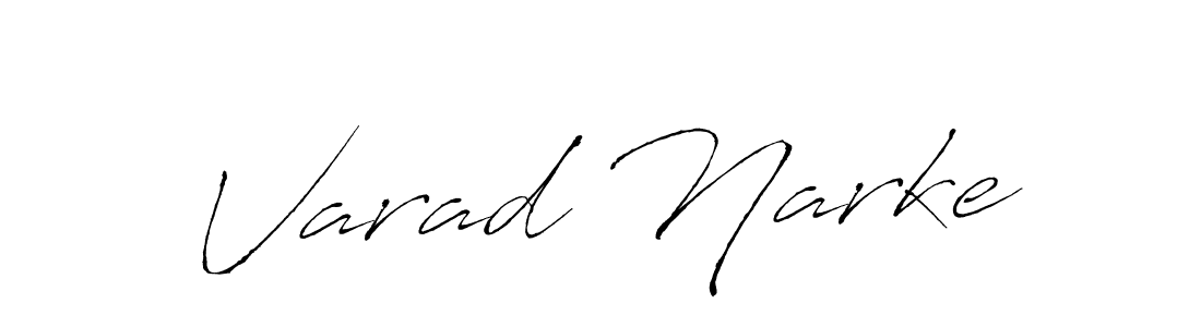 Use a signature maker to create a handwritten signature online. With this signature software, you can design (Antro_Vectra) your own signature for name Varad Narke. Varad Narke signature style 6 images and pictures png