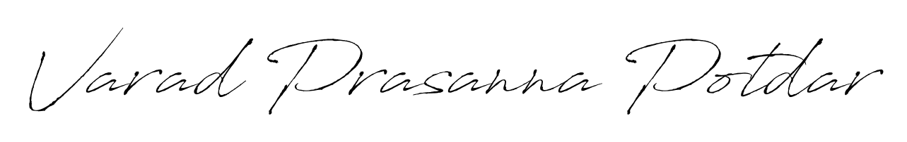 A dynamic signature style for Varad Prasanna Potdar using Antro_Vectra script. Designed to look authentic, handwritten, and professional. Varad Prasanna Potdar signature style 6 images and pictures png