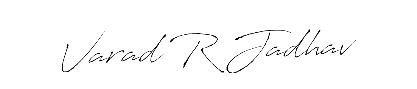 Make a beautiful signature design for name Varad R Jadhav. With this signature (Antro_Vectra) style, you can create a handwritten signature for free. Varad R Jadhav signature style 6 images and pictures png