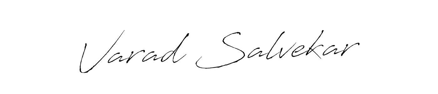 Make a beautiful signature design for name Varad Salvekar. With this signature (Antro_Vectra) style, you can create a handwritten signature for free. Varad Salvekar signature style 6 images and pictures png