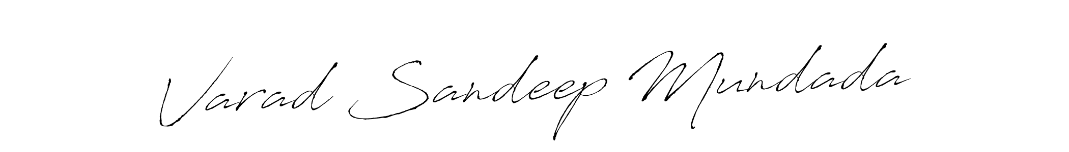 Antro_Vectra is a professional signature style that is perfect for those who want to add a touch of class to their signature. It is also a great choice for those who want to make their signature more unique. Get Varad Sandeep Mundada name to fancy signature for free. Varad Sandeep Mundada signature style 6 images and pictures png