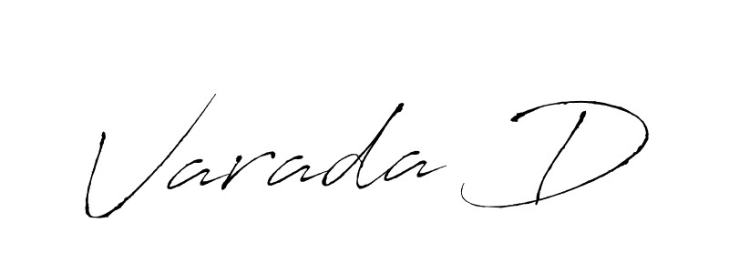 You should practise on your own different ways (Antro_Vectra) to write your name (Varada D) in signature. don't let someone else do it for you. Varada D signature style 6 images and pictures png