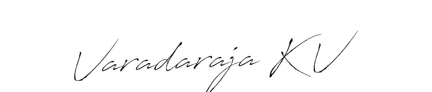How to make Varadaraja K V name signature. Use Antro_Vectra style for creating short signs online. This is the latest handwritten sign. Varadaraja K V signature style 6 images and pictures png
