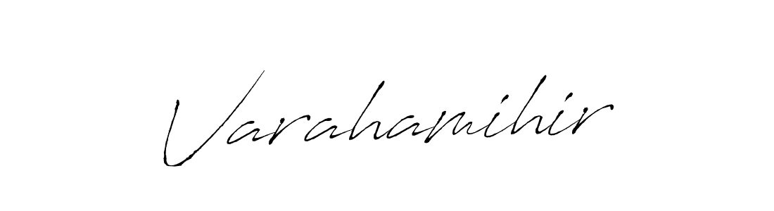Design your own signature with our free online signature maker. With this signature software, you can create a handwritten (Antro_Vectra) signature for name Varahamihir. Varahamihir signature style 6 images and pictures png