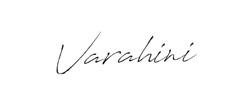 Design your own signature with our free online signature maker. With this signature software, you can create a handwritten (Antro_Vectra) signature for name Varahini. Varahini signature style 6 images and pictures png