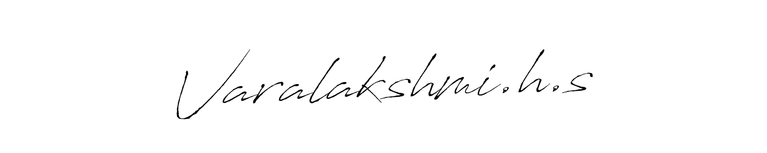 Varalakshmi.h.s stylish signature style. Best Handwritten Sign (Antro_Vectra) for my name. Handwritten Signature Collection Ideas for my name Varalakshmi.h.s. Varalakshmi.h.s signature style 6 images and pictures png