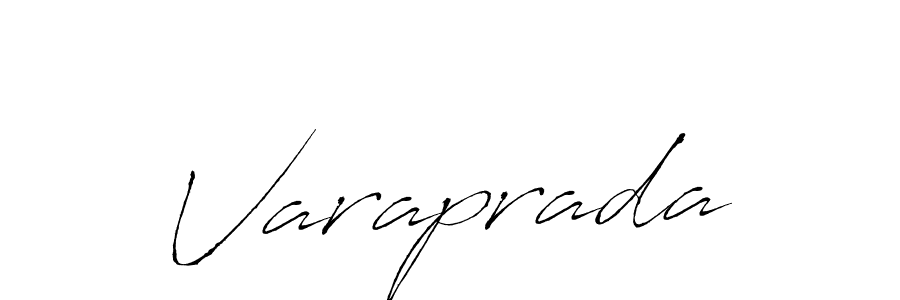 Use a signature maker to create a handwritten signature online. With this signature software, you can design (Antro_Vectra) your own signature for name Varaprada. Varaprada signature style 6 images and pictures png