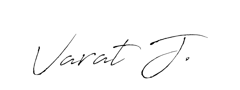 Create a beautiful signature design for name Varat J.. With this signature (Antro_Vectra) fonts, you can make a handwritten signature for free. Varat J. signature style 6 images and pictures png