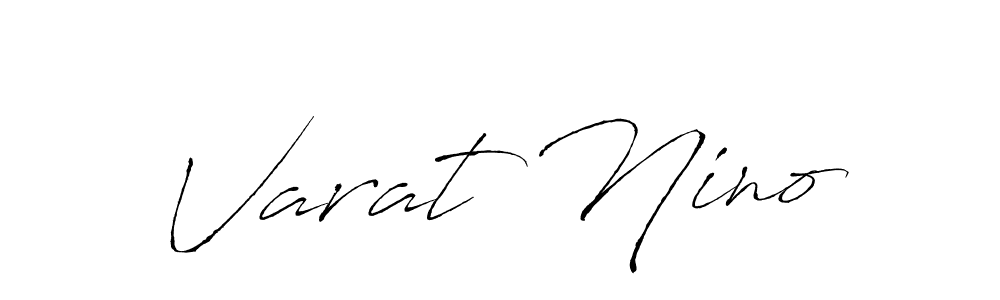 The best way (Antro_Vectra) to make a short signature is to pick only two or three words in your name. The name Varat Nino include a total of six letters. For converting this name. Varat Nino signature style 6 images and pictures png