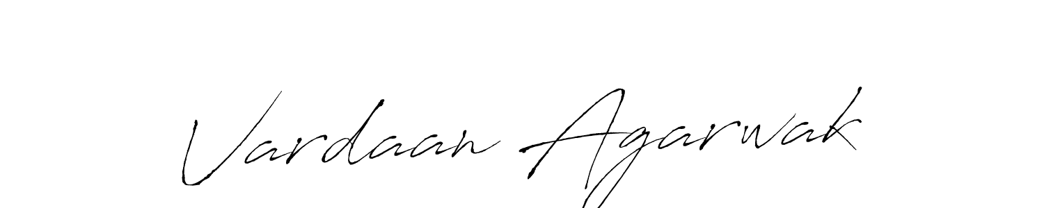 Design your own signature with our free online signature maker. With this signature software, you can create a handwritten (Antro_Vectra) signature for name Vardaan Agarwak. Vardaan Agarwak signature style 6 images and pictures png