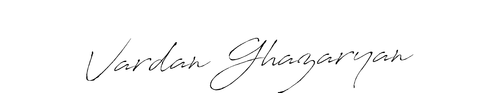 Create a beautiful signature design for name Vardan Ghazaryan. With this signature (Antro_Vectra) fonts, you can make a handwritten signature for free. Vardan Ghazaryan signature style 6 images and pictures png