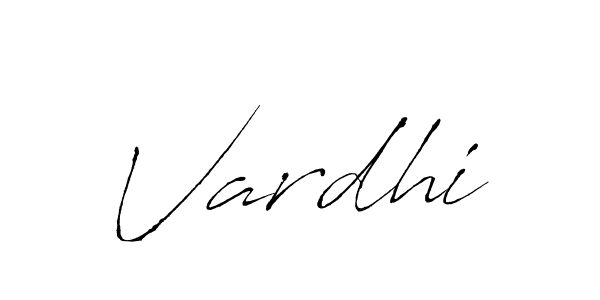 Use a signature maker to create a handwritten signature online. With this signature software, you can design (Antro_Vectra) your own signature for name Vardhi. Vardhi signature style 6 images and pictures png