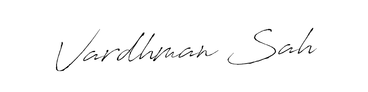 Antro_Vectra is a professional signature style that is perfect for those who want to add a touch of class to their signature. It is also a great choice for those who want to make their signature more unique. Get Vardhman Sah name to fancy signature for free. Vardhman Sah signature style 6 images and pictures png