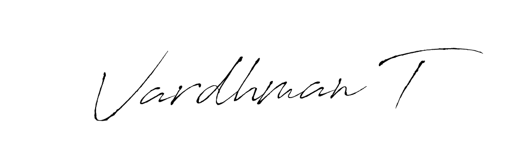 Make a beautiful signature design for name Vardhman T. With this signature (Antro_Vectra) style, you can create a handwritten signature for free. Vardhman T signature style 6 images and pictures png