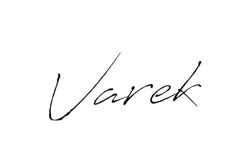 Varek stylish signature style. Best Handwritten Sign (Antro_Vectra) for my name. Handwritten Signature Collection Ideas for my name Varek. Varek signature style 6 images and pictures png