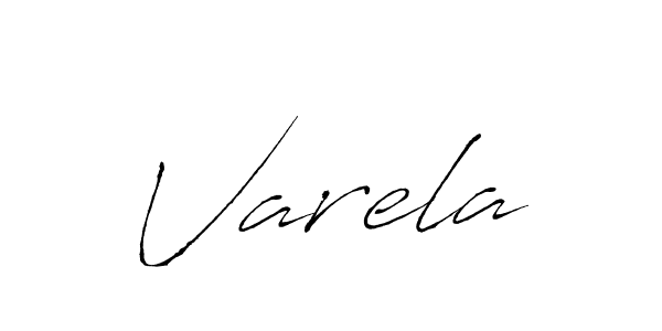 Make a beautiful signature design for name Varela. With this signature (Antro_Vectra) style, you can create a handwritten signature for free. Varela signature style 6 images and pictures png