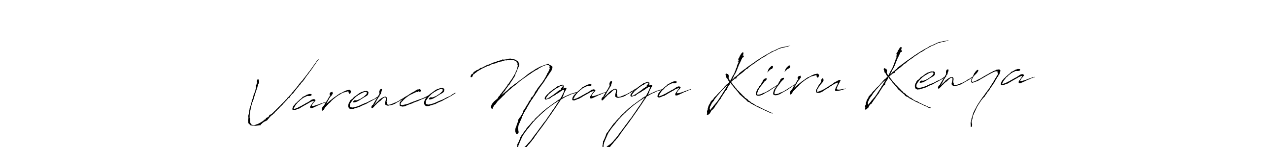 Design your own signature with our free online signature maker. With this signature software, you can create a handwritten (Antro_Vectra) signature for name Varence Nganga Kiiru Kenya. Varence Nganga Kiiru Kenya signature style 6 images and pictures png