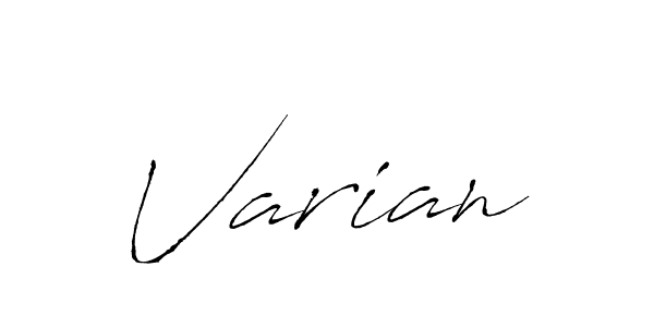 You should practise on your own different ways (Antro_Vectra) to write your name (Varian) in signature. don't let someone else do it for you. Varian signature style 6 images and pictures png