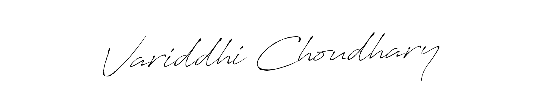 Design your own signature with our free online signature maker. With this signature software, you can create a handwritten (Antro_Vectra) signature for name Variddhi Choudhary. Variddhi Choudhary signature style 6 images and pictures png