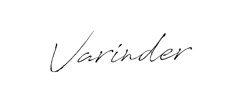 Use a signature maker to create a handwritten signature online. With this signature software, you can design (Antro_Vectra) your own signature for name Varinder. Varinder signature style 6 images and pictures png