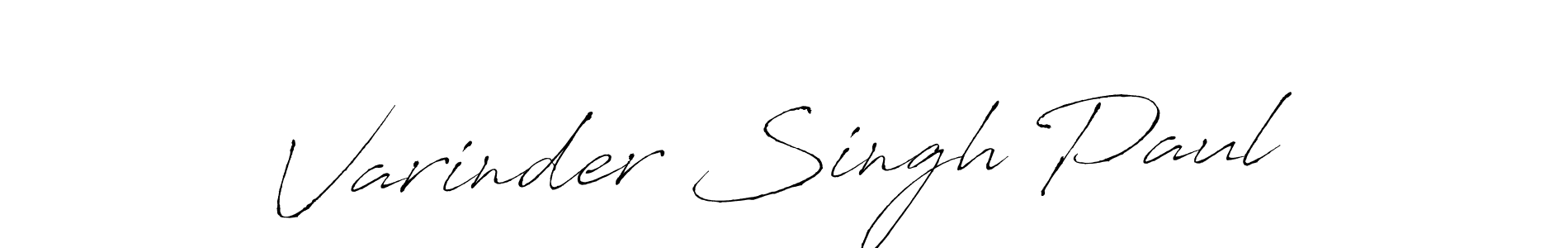 Design your own signature with our free online signature maker. With this signature software, you can create a handwritten (Antro_Vectra) signature for name Varinder Singh Paul. Varinder Singh Paul signature style 6 images and pictures png