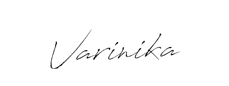 Varinika stylish signature style. Best Handwritten Sign (Antro_Vectra) for my name. Handwritten Signature Collection Ideas for my name Varinika. Varinika signature style 6 images and pictures png