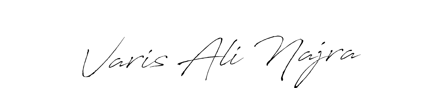 The best way (Antro_Vectra) to make a short signature is to pick only two or three words in your name. The name Varis Ali Najra include a total of six letters. For converting this name. Varis Ali Najra signature style 6 images and pictures png