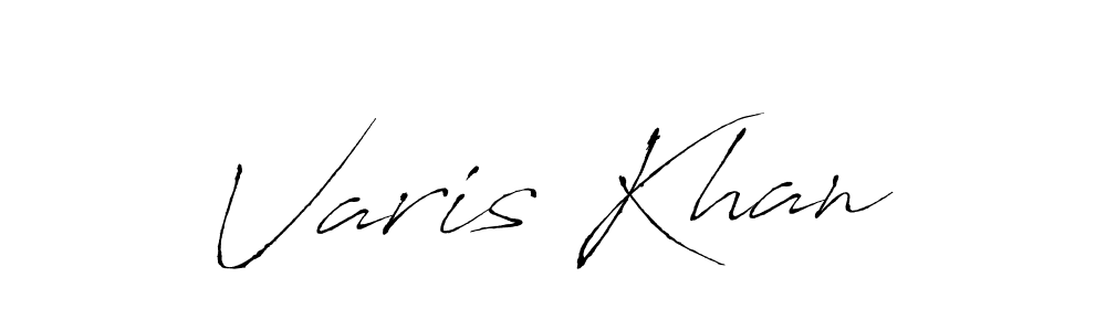 Create a beautiful signature design for name Varis Khan. With this signature (Antro_Vectra) fonts, you can make a handwritten signature for free. Varis Khan signature style 6 images and pictures png