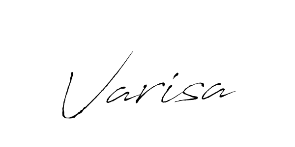 Make a beautiful signature design for name Varisa. With this signature (Antro_Vectra) style, you can create a handwritten signature for free. Varisa signature style 6 images and pictures png