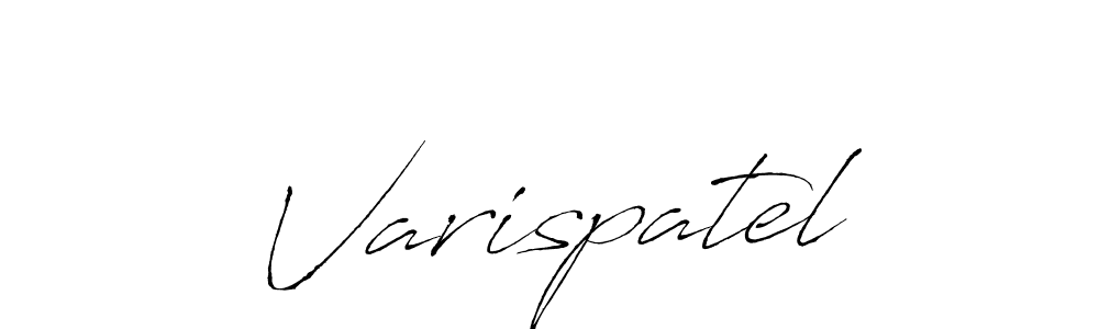 Use a signature maker to create a handwritten signature online. With this signature software, you can design (Antro_Vectra) your own signature for name Varispatel. Varispatel signature style 6 images and pictures png