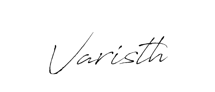The best way (Antro_Vectra) to make a short signature is to pick only two or three words in your name. The name Varisth include a total of six letters. For converting this name. Varisth signature style 6 images and pictures png