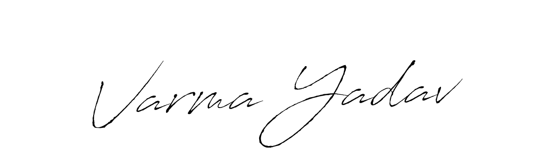 How to make Varma Yadav name signature. Use Antro_Vectra style for creating short signs online. This is the latest handwritten sign. Varma Yadav signature style 6 images and pictures png