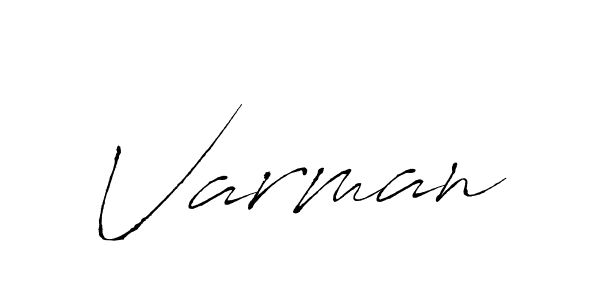 Design your own signature with our free online signature maker. With this signature software, you can create a handwritten (Antro_Vectra) signature for name Varman. Varman signature style 6 images and pictures png