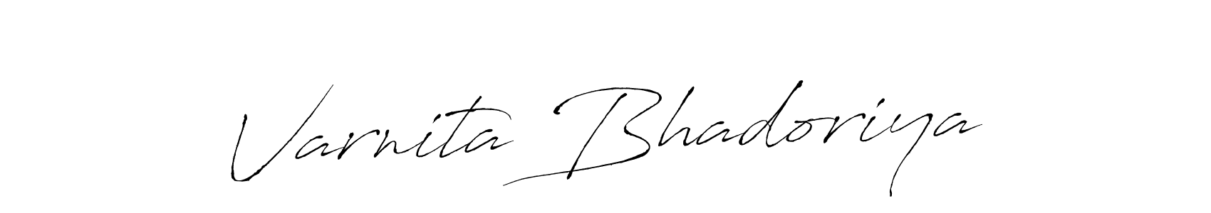 Also we have Varnita Bhadoriya name is the best signature style. Create professional handwritten signature collection using Antro_Vectra autograph style. Varnita Bhadoriya signature style 6 images and pictures png