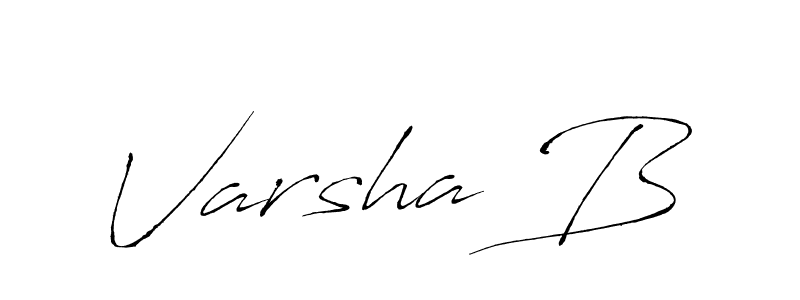 Use a signature maker to create a handwritten signature online. With this signature software, you can design (Antro_Vectra) your own signature for name Varsha B. Varsha B signature style 6 images and pictures png