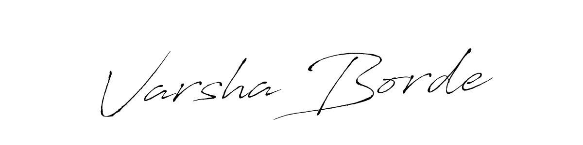 Also we have Varsha Borde name is the best signature style. Create professional handwritten signature collection using Antro_Vectra autograph style. Varsha Borde signature style 6 images and pictures png