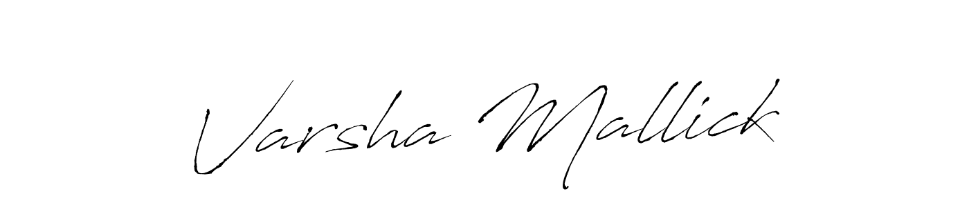 Varsha Mallick stylish signature style. Best Handwritten Sign (Antro_Vectra) for my name. Handwritten Signature Collection Ideas for my name Varsha Mallick. Varsha Mallick signature style 6 images and pictures png
