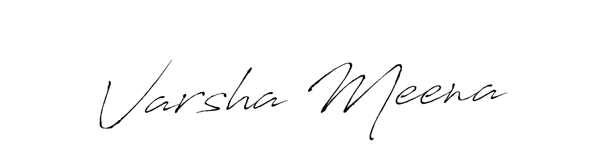 How to make Varsha Meena name signature. Use Antro_Vectra style for creating short signs online. This is the latest handwritten sign. Varsha Meena signature style 6 images and pictures png
