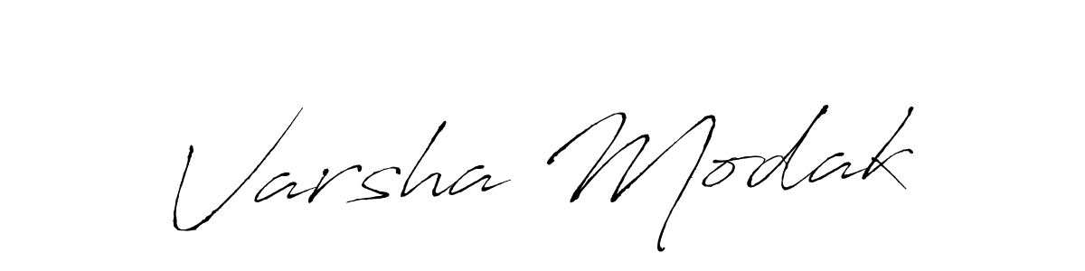The best way (Antro_Vectra) to make a short signature is to pick only two or three words in your name. The name Varsha Modak include a total of six letters. For converting this name. Varsha Modak signature style 6 images and pictures png
