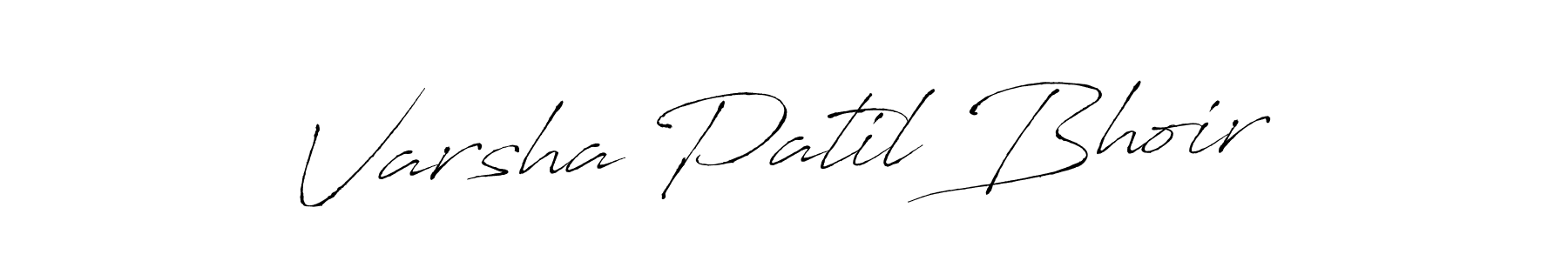 Varsha Patil Bhoir stylish signature style. Best Handwritten Sign (Antro_Vectra) for my name. Handwritten Signature Collection Ideas for my name Varsha Patil Bhoir. Varsha Patil Bhoir signature style 6 images and pictures png